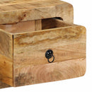 vidaXL tömör nyers mangófa falra szerelhető TV-szekrény 100x32x25 cm