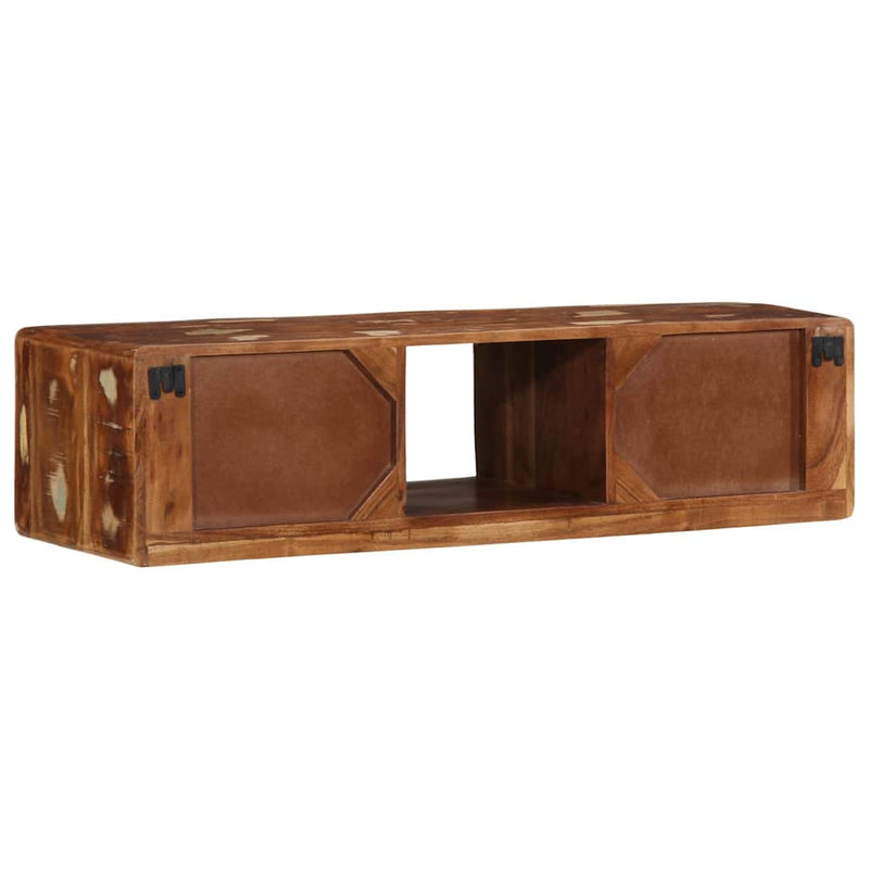 vidaXL tömör újrahasznosított falra szerelhető TV-szekrény 100x32x25cm