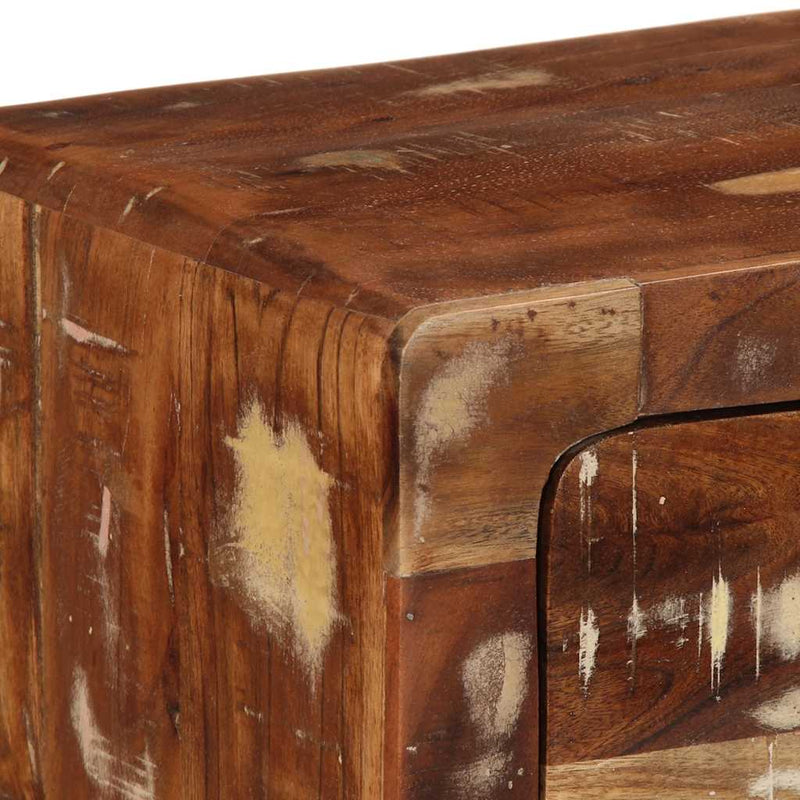 vidaXL tömör újrahasznosított falra szerelhető TV-szekrény 100x32x25cm
