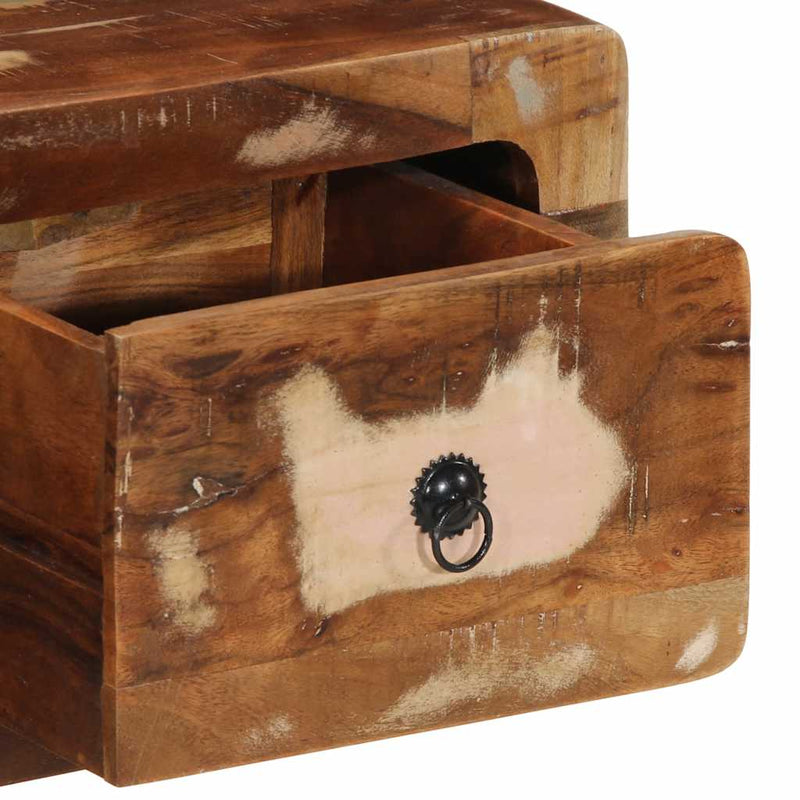 vidaXL tömör újrahasznosított falra szerelhető TV-szekrény 100x32x25cm