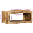 vidaXL TV szekrény Barna 60 x 30 x 25 cm Tömör mangófa
