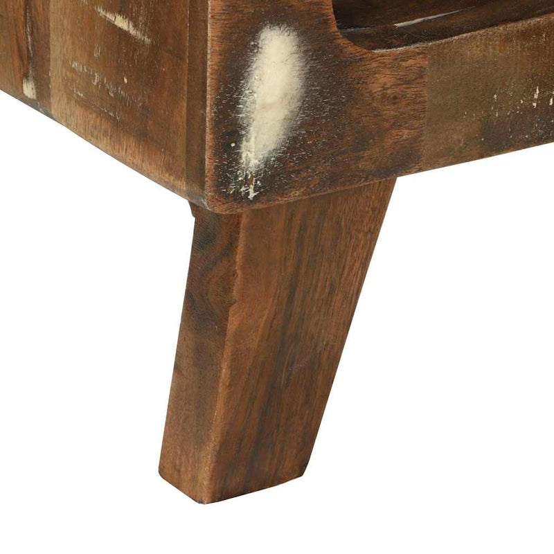 vidaXL Dohányzóasztal 90 x 50 x 35 cm tömör újrahasznosított fa