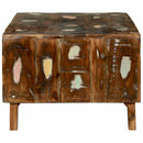 vidaXL Dohányzóasztal 90 x 50 x 35 cm tömör újrahasznosított fa