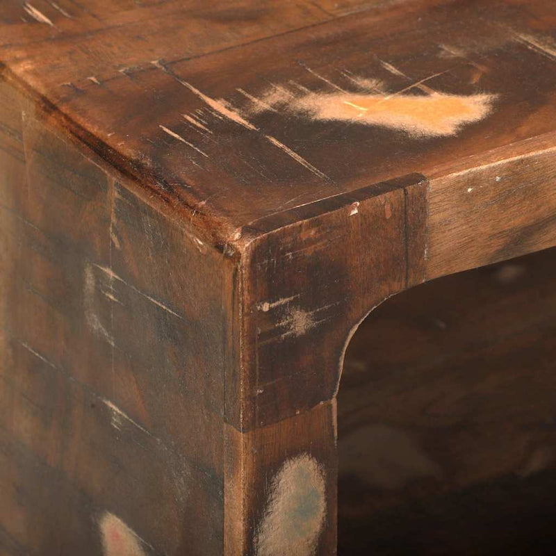 vidaXL TV Szekrény polcokkal Sokszínű Tömör újrahasznosított fa