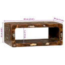 vidaXL TV Szekrény polcokkal Sokszínű Tömör újrahasznosított fa