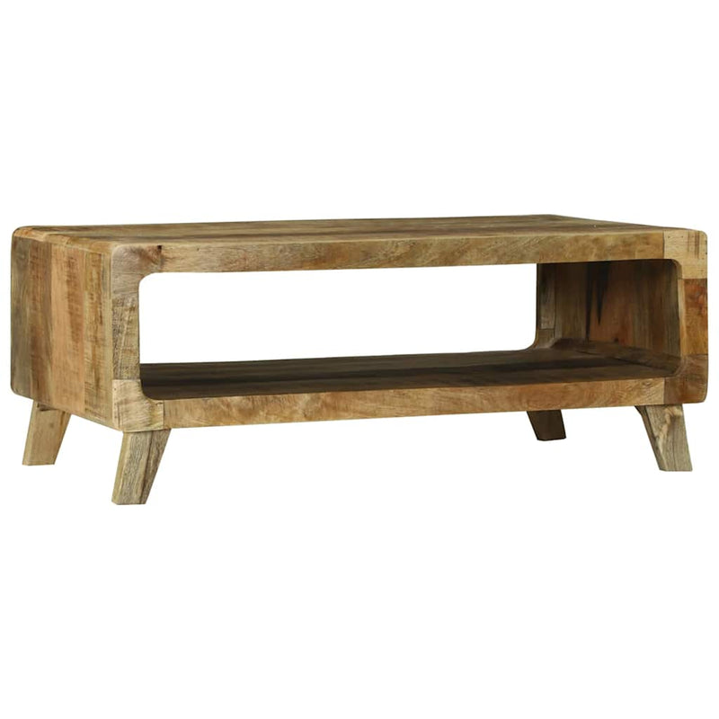 vidaXL Dohányzóasztal Barna 90 x 50 x 35 cm Tömör nyers mangófa