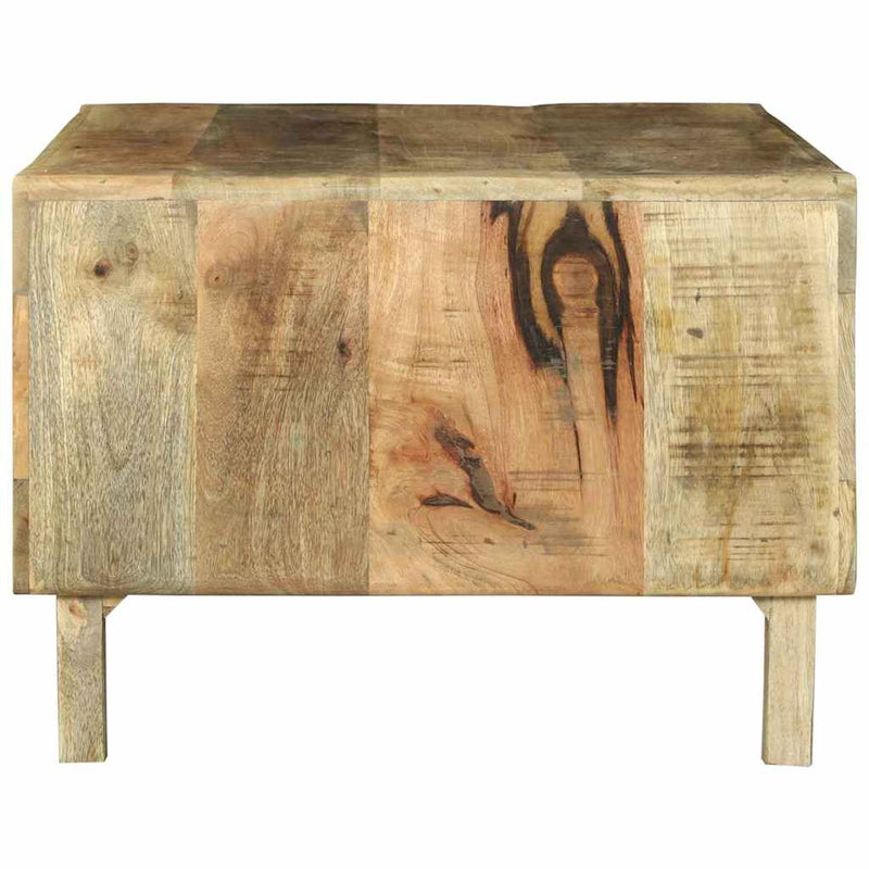 vidaXL Dohányzóasztal Barna 90 x 50 x 35 cm Tömör nyers mangófa