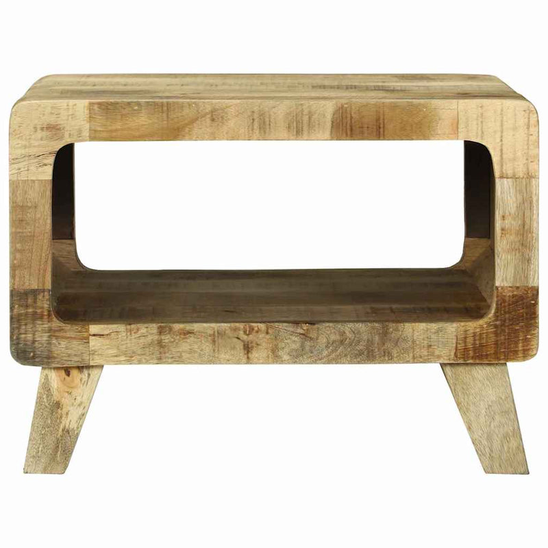 vidaXL Dohányzóasztal Barna 50 x 50 x 35 cm Tömör nyers mangófa