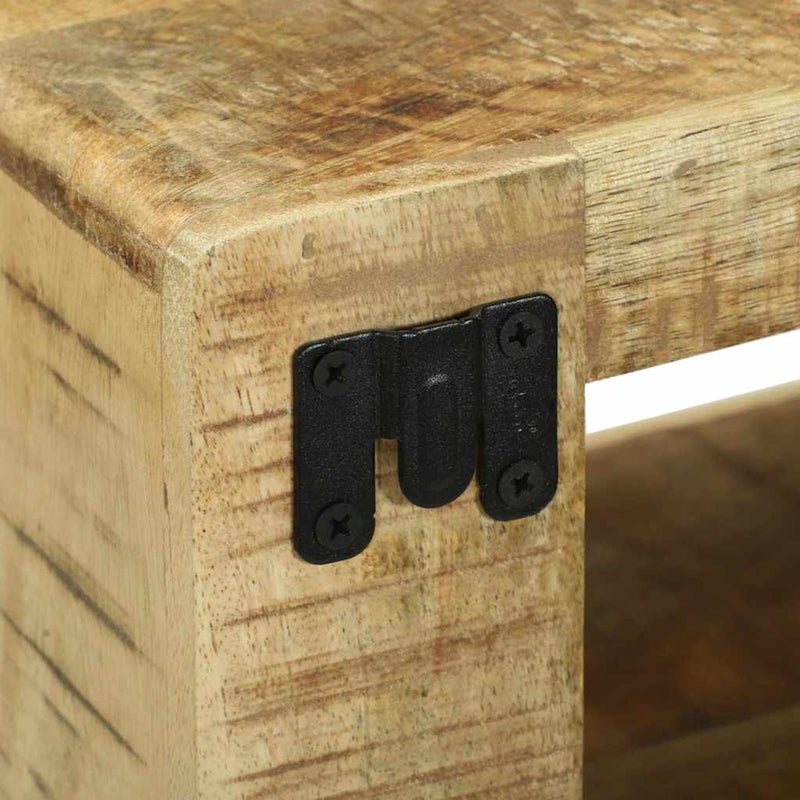 vidaXL TV Szekrény polcokkal tárolóval Barna Tömör mangófa