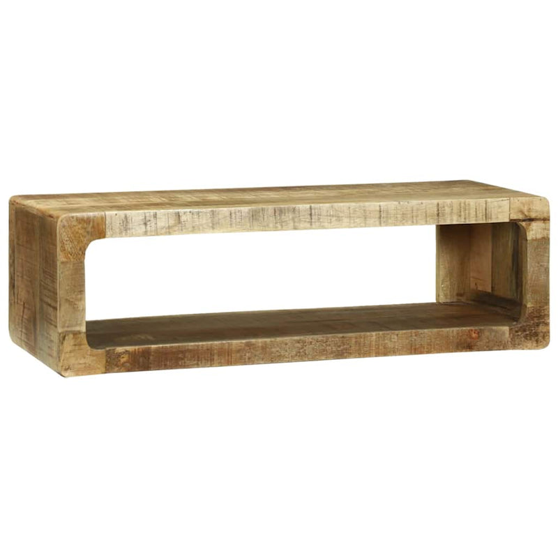 vidaXL TV Szekrény polcokkal tárolóval Barna Tömör mangófa