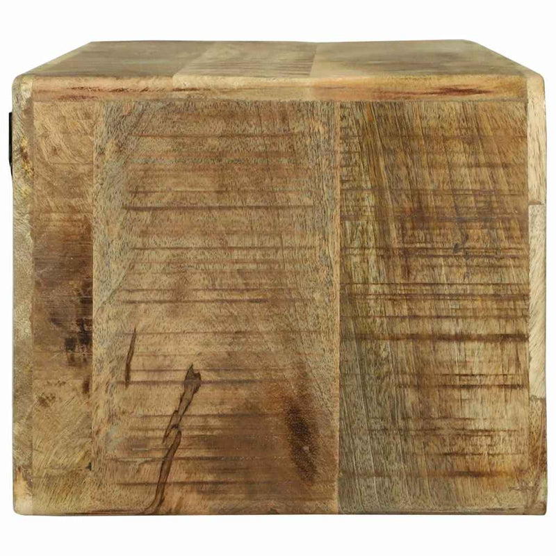 vidaXL TV Szekrény polcokkal tárolóval Barna Tömör mangófa