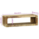 vidaXL TV Szekrény polcokkal tárolóval Barna Tömör mangófa