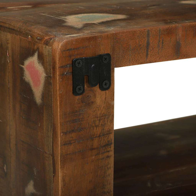 vidaXL TV Szekrény polcokkal Sokszínű Tömör újrahasznosított fa