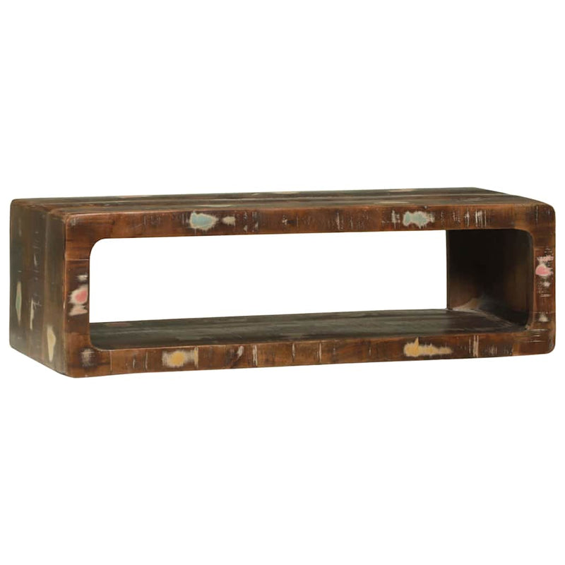 vidaXL TV Szekrény polcokkal Sokszínű Tömör újrahasznosított fa