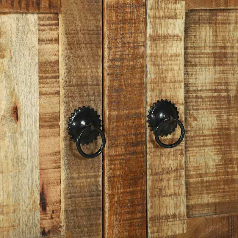 vidaXL Dohányzóasztal Barna 80 x 54 x 45 cm Tömör nyers mangófa