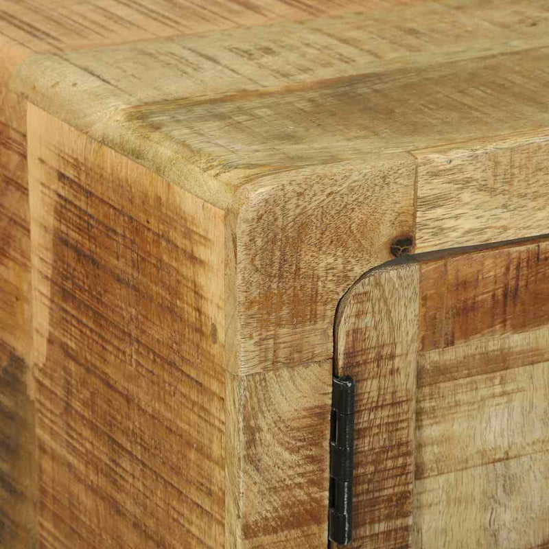 vidaXL Dohányzóasztal Barna 80 x 54 x 45 cm Tömör nyers mangófa