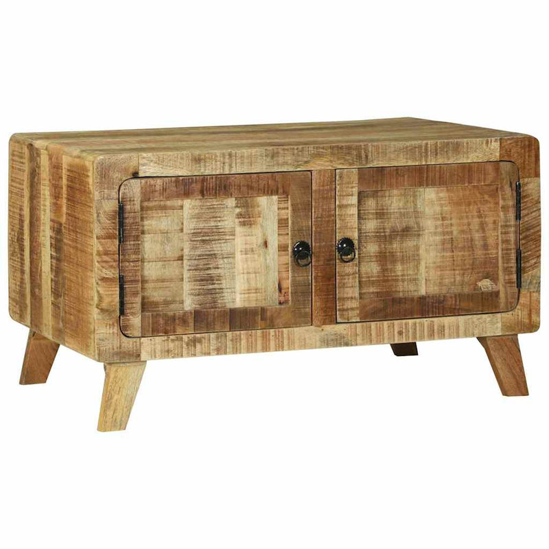 vidaXL Dohányzóasztal Barna 80 x 54 x 45 cm Tömör nyers mangófa
