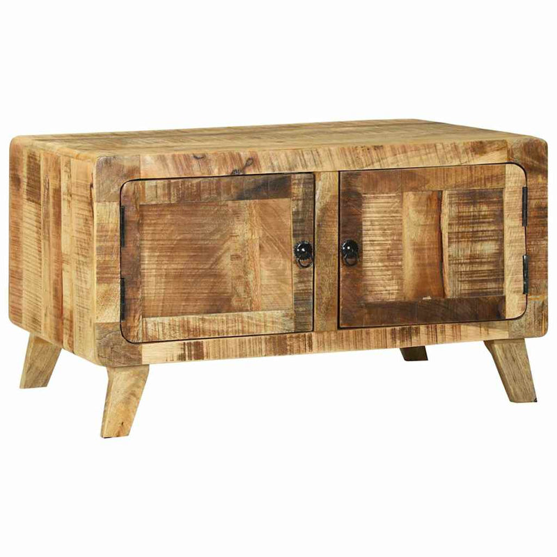 vidaXL Dohányzóasztal Barna 80 x 54 x 45 cm Tömör nyers mangófa
