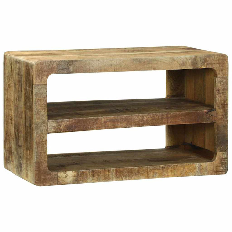 vidaXL TV Szekrény polcokkal Barna 60 x 32 x 36 cm Tömör mangófa