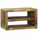 vidaXL TV szekrény polcokkal Barna 60 x 32 x 36 cm Tömör mangófa