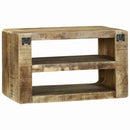 vidaXL TV szekrény polcokkal Barna 60 x 32 x 36 cm Tömör mangófa