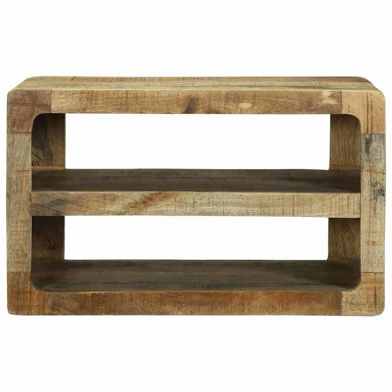 vidaXL TV Szekrény polcokkal Barna 60 x 32 x 36 cm Tömör mangófa