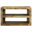 vidaXL TV szekrény polcokkal Barna 60 x 32 x 36 cm Tömör mangófa