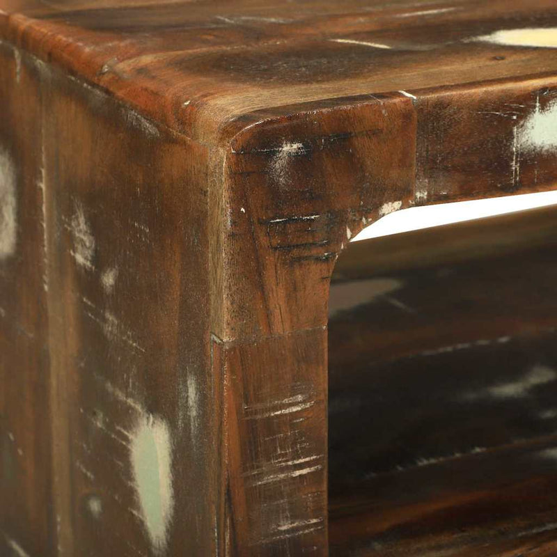 vidaXL TV Szekrény Sokszínű 60 x 32 x 36 cm Tömör újrahasznosított fa