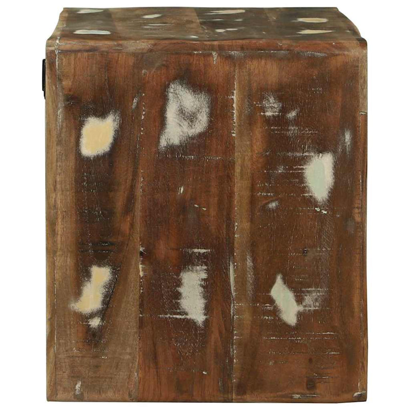 vidaXL TV Szekrény Sokszínű 60 x 32 x 36 cm Tömör újrahasznosított fa