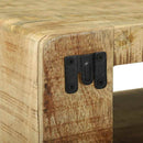 vidaXL TV Szekrény polcokkal Barna 80 x 32 x 36 cm Tömör mangófa