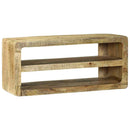 vidaXL TV szekrény polcokkal Barna 80 x 32 x 36 cm Tömör mangófa