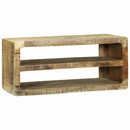 vidaXL TV szekrény polcokkal Barna 80 x 32 x 36 cm Tömör mangófa