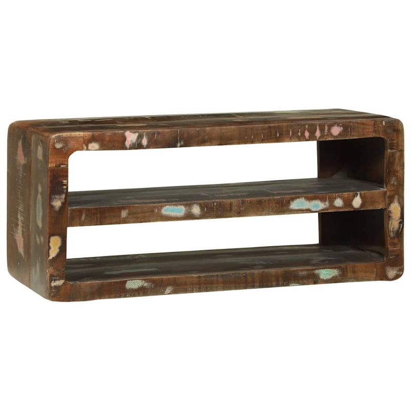 vidaXL TV Szekrény Sokszínű 80 x 32 x 36 cm Tömör újrahasznosított fa