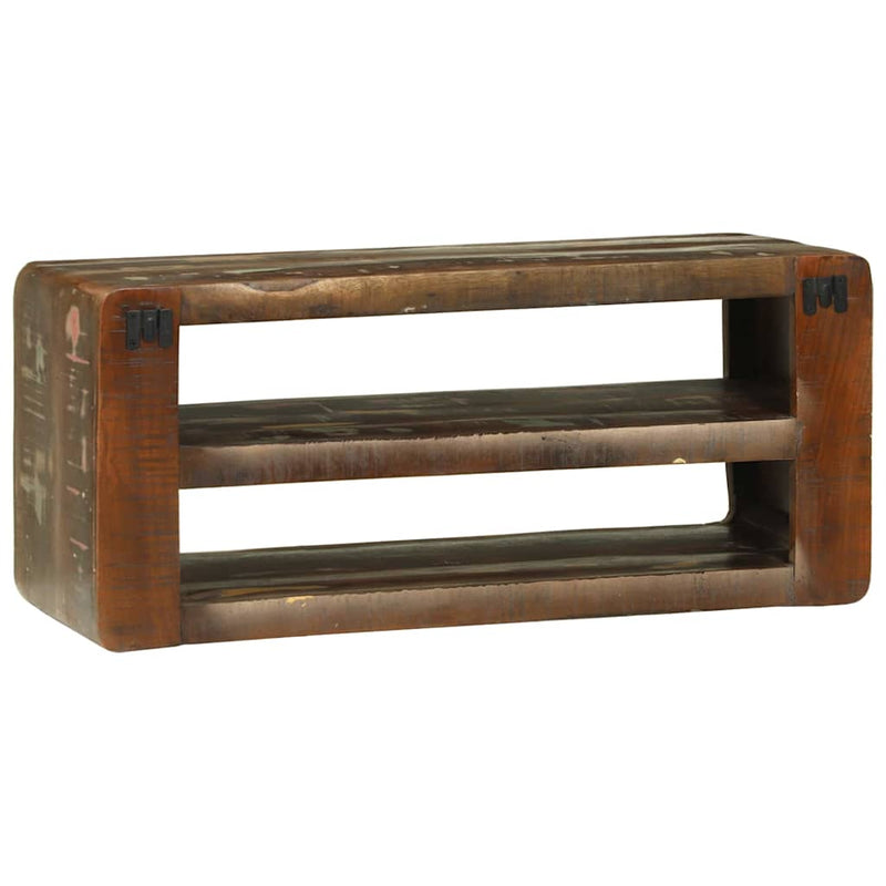 vidaXL TV Szekrény Sokszínű 80 x 32 x 36 cm Tömör újrahasznosított fa