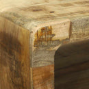 vidaXL TV Szekrény polcokkal Barna 100 x 32 x 36 cm Tömör mangófa