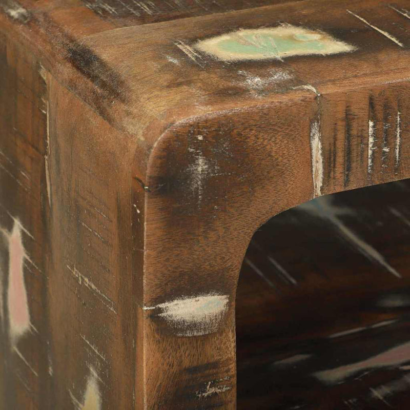 vidaXL TV Szekrény Sokszínű 100 x 32 x 36 cm Tömör újrahasznosított fa