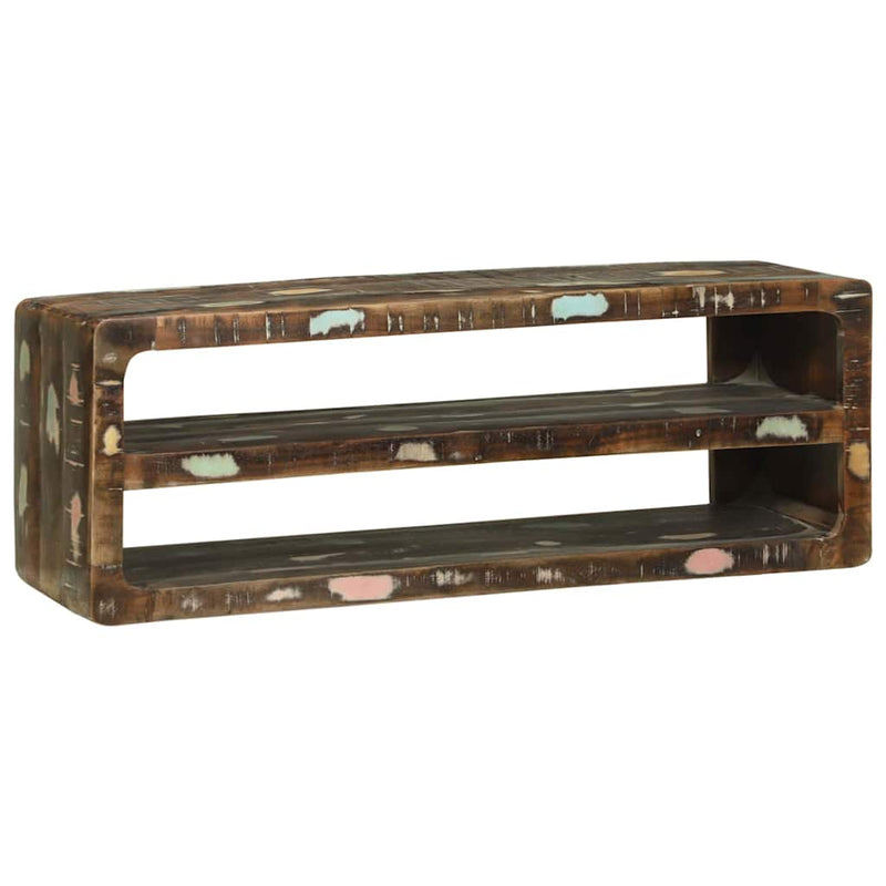 vidaXL TV Szekrény Sokszínű 100 x 32 x 36 cm Tömör újrahasznosított fa