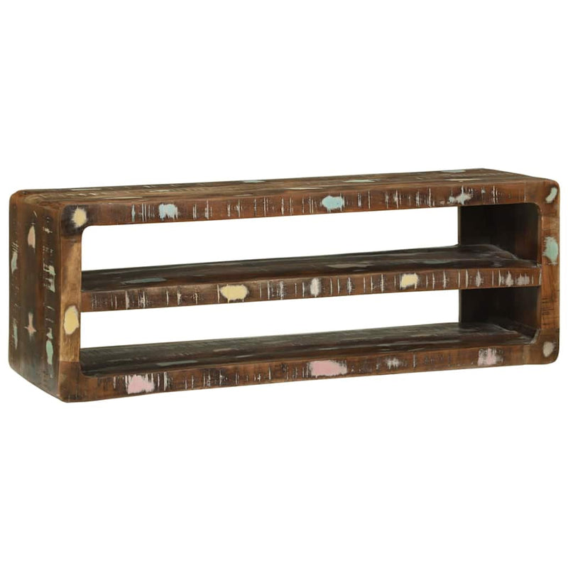 vidaXL TV Szekrény Sokszínű 100 x 32 x 36 cm Tömör újrahasznosított fa