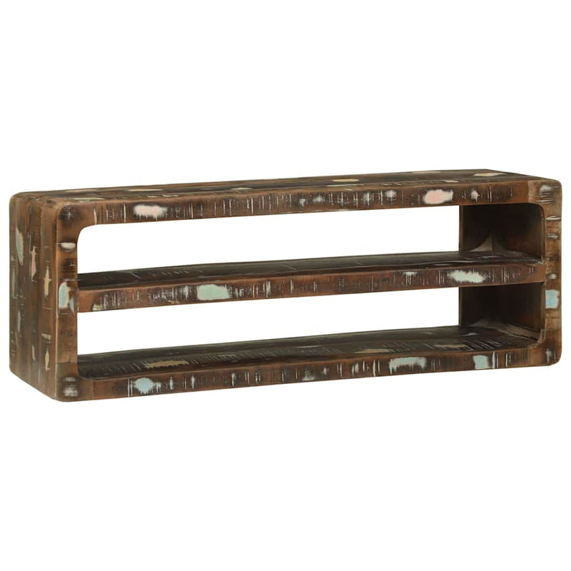 vidaXL TV Szekrény Sokszínű 100 x 32 x 36 cm Tömör újrahasznosított fa