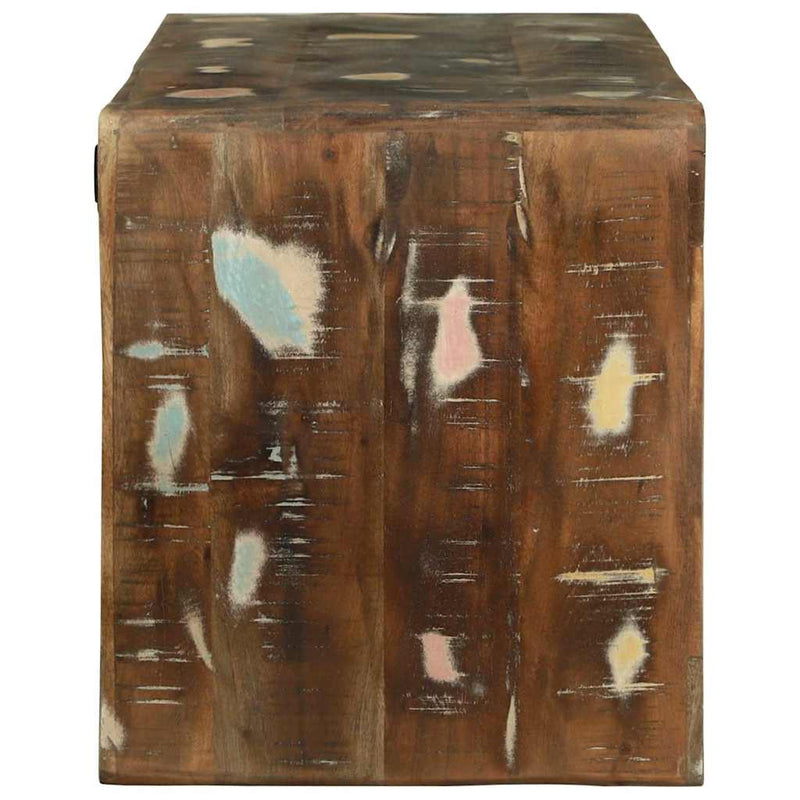 vidaXL TV Szekrény Sokszínű 100 x 32 x 36 cm Tömör újrahasznosított fa