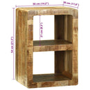 vidaXL TV Szekrény polcokkal Barna 36 x 30 x 54 cm Tömör mangófa