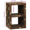 vidaXL TV Szekrény Sokszínű 36 x 30 x 54 cm Tömör újrahasznosított fa