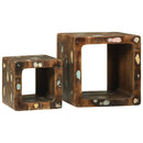 vidaXL TV Egység polcokkal 2 pcs Sokszínű tömör újrahasznosított fa