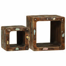 vidaXL TV Egység polcokkal 2 pcs Sokszínű tömör újrahasznosított fa