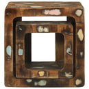 vidaXL TV Egység polcokkal 2 pcs Sokszínű tömör újrahasznosított fa