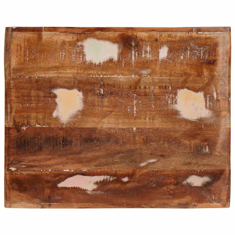 vidaXL Végasztalok Sokszínű 40 x 32 x 46 cm tömör újrahasznosított fa