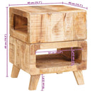 vidaXL Végasztalok Barna 40 x 40 x 49 cm Szilárd Újrahasznosított Fa