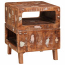 vidaXL Végasztalok Barna 40 x 40 x 49 cm Szilárd Újrahasznosított Fa