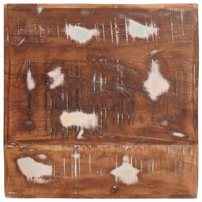 vidaXL Végasztalok Sokszínű 40 x 40 x 49 cm tömör újrahasznosított fa