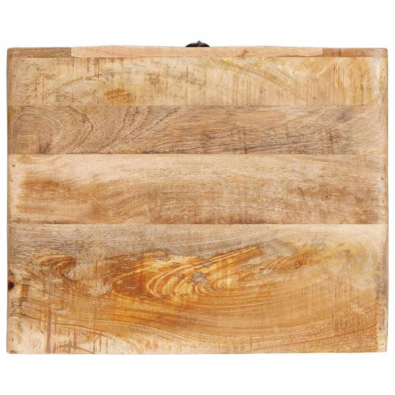 vidaXL Végasztalok fiókkal ajtóval Barna 40 x 32 x 46 cm tömör mangófa